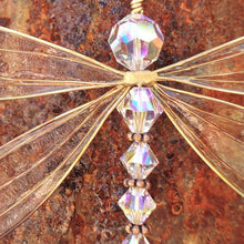 Load image into Gallery viewer, Sun Catcher Ornament Window Crystal Guardian Angel Wing Prism Pendant Rainbow Maker Collection Crystal Dragonflys Sun-catcher Wind Chimes Home Garden Hanging Decor Gifts Photography Prop Festival Decoration