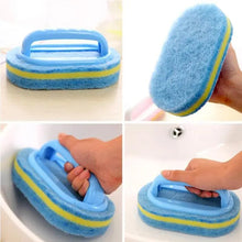 Load image into Gallery viewer, Super Quality Kitchen Cleaning Bathroom Toilet Kitchen Glass Wall Cleaning Bath Brush Handle Sponge Bath BottomBathtub Cleaning Tools