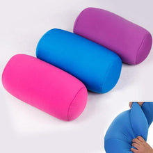 Load image into Gallery viewer, Super soft Head Pillow Case Micro Mini Microbead Back Cushion Pillow Roll Pillow Head Convenient Travel Pillow Microbead Bolster Tube Pillow Smooth Cool Touch Fabric Neck or Back Support Pillow Hypoallergenic Bed Decoration