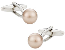 Load image into Gallery viewer, Swarovski Crystal Bronze Pearl Cufflinks