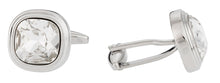 Load image into Gallery viewer, Swarovski Crystal Clear Cufflinks