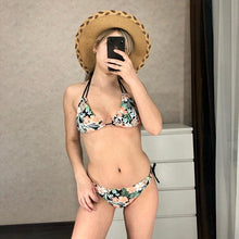 Load image into Gallery viewer, Swimwear Woman Swimsuit Bikini New Push Up Bikini Set Bathing Suit Women's Bikini Swimsuits Floral Printed Bathing Suits For Women 2 Piece Bikini Women Floral Print Beachwear Two Piece Suit