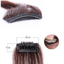 Load image into Gallery viewer, Synthetic Hair Bangs Clip In Front Side Bangs Fake Fringe Hair Extensions For Women Natural Hairpiece Natural Flat Neat side Bangs With Temples For Women One Piece Hairpiece
