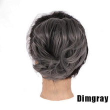 Load image into Gallery viewer, Synthetic Messy Bun Scrunchie Chignon With Elastic Hair Bands Donut Straight Ponytail Hair Pieces For Women Hair Extensions Clip in Hair Extension For Volumized Hair Buns For Girls