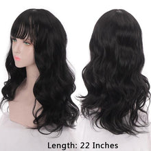 Load image into Gallery viewer, Synthetic Wigs For Women Daily Cosplay Long Water Wave Lolita Wig With Bangs Cold Brown Heat Resistant Hair Bob Wigs For Black Women Cosplay Wigs For Women Gifts for Girlfriends