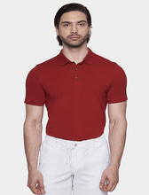 Load image into Gallery viewer, The Mercerized Cotton Polo (Cardinal Red)
