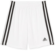 Load image into Gallery viewer, adidas boys Classic 3-stripes Shorts 7 White - # BOAA11610001