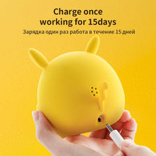 Load image into Gallery viewer, Table Clock Cute Alarm Clock Cute Toddler Alarm Clock Dimming Sleep Training Clock with Night Light Kids Wake Up Clock USB Rechargeable Easy Setting Kids Bedside Kids Night Wake Up Light Multi Function Alarm Clock for For Child Children Home Decoration