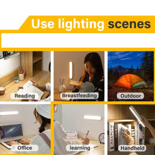 Load image into Gallery viewer, Table Lamp Office Study Lights Desk Lamp USB Led Light Rechargeable Reading Lamp Touch Switch Bedside Bedroom Dormitory Light Decorative Table Lamp Cute Study Lamps for Bedroom Décor