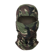 Load image into Gallery viewer, Tactical Camouflage Balaclava Full Face Mask CS Wargame Army Hunting Cycling Sports Helmet Liner Military Multiamp CP Skating Hat Motorbike Biker Racing Breather Mask Tactical Airsoft Cap Scarf Mask Ski Hat Spring Summer For Men Women