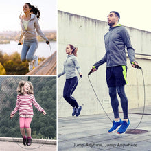 Load image into Gallery viewer, Tangle-Free Rapid Speed Jumping Rope Cable With Ball Bearings Steel Skipping Rope Adjustable Rapid Speed Jumping Ropes Cable Foam Handles Steel Jump Ropes For Gym Fitness Home Exercise