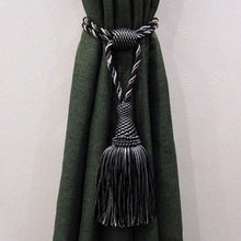 Load image into Gallery viewer, Tassels Curtain Tieback Gold Hanging Ball Braid Rope Holdback Window Drape Room Accessories Curtains Holder Buckle Strap European Style High-Grade Curtains Tieback Rope Tassel Holdbacks