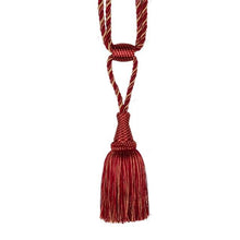 Load image into Gallery viewer, Tassels Curtain Tieback Gold Hanging Ball Braid Rope Holdback Window Drape Room Accessories Curtains Holder Buckle Strap European Style High-Grade Curtains Tieback Rope Tassel Holdbacks