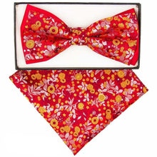 Load image into Gallery viewer, Vittorio Farina Two Tone Designer Bow Tie & Pocket Square