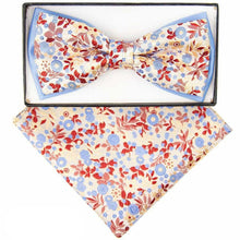 Load image into Gallery viewer, Vittorio Farina Two Tone Designer Bow Tie & Pocket Square