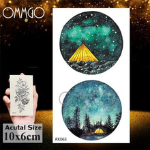 Load image into Gallery viewer, Temporary Tattoos Seahorse Dolphin Sticker Watercolor Custom Body Tattoo For Children Women