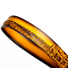 Load image into Gallery viewer, Texas Belt Mustard / Brown
