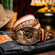 Load image into Gallery viewer, Texas Belt Stone Brown