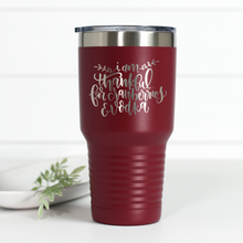 Load image into Gallery viewer, Thankful for Cranberries and Vodka 30 oz Engraved Tumbler
