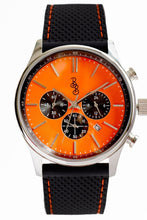 Load image into Gallery viewer, Orange and Black Chronograph
