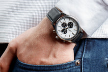 Load image into Gallery viewer, White and Black Chronograph