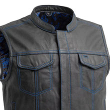 Load image into Gallery viewer, The Club Cut Men's Motorcycle Leather Vest, Multiple Color Options
