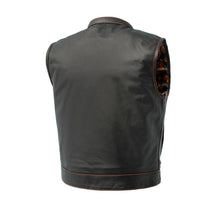 Load image into Gallery viewer, The Club Cut Men's Motorcycle Leather Vest, Multiple Color Options