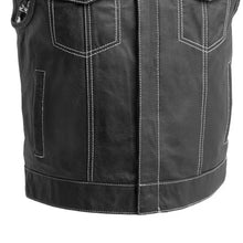Load image into Gallery viewer, The Club Cut Men's Motorcycle Leather Vest, Multiple Color Options