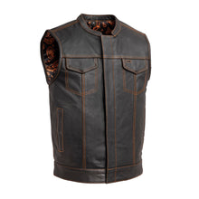 Load image into Gallery viewer, The Cut Men's Motorcycle Leather Vest, Multiple Color Options