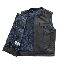 Load image into Gallery viewer, The Cut Men's Motorcycle Leather Vest, Multiple Color Options