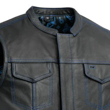 Load image into Gallery viewer, The Cut Men's Motorcycle Leather Vest, Multiple Color Options
