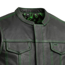 Load image into Gallery viewer, The Cut Men's Motorcycle Leather Vest, Multiple Color Options