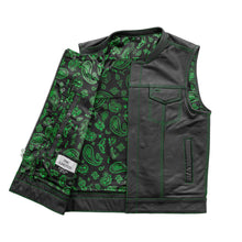 Load image into Gallery viewer, The Cut Men's Motorcycle Leather Vest, Multiple Color Options