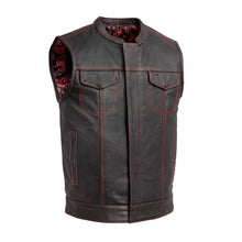 Load image into Gallery viewer, The Cut Men's Motorcycle Leather Vest, Multiple Color Options