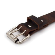 Load image into Gallery viewer, The Double Down Belt Rustic Leather Belt