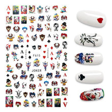 Load image into Gallery viewer, The New 3D Nail Sticker Cool English Letter stickers for nail Foil Love Heart Design Fashion Manicure Stickers Girls Manicure Decoration Nail Art Supplies 3D Self-Adhesive Nail Decals Designer Nail Stickers for Acrylic Nails