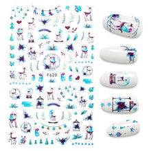 Load image into Gallery viewer, The New 3D Nail Sticker Cool English Letter stickers for nail Foil Love Heart Design Fashion Manicure Stickers Girls Manicure Decoration Nail Art Supplies 3D Self-Adhesive Nail Decals Designer Nail Stickers for Acrylic Nails
