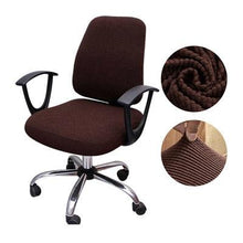 Load image into Gallery viewer, Thicken Solid Office Computer Chair Cover Spandex Split Seat Cover Universal Office Anti-dust Armchair Cover Protective & Stretchable Universal Chair Covers Stretch Rotating Chair Slipcover