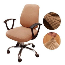 Load image into Gallery viewer, Thicken Solid Office Computer Chair Cover Spandex Split Seat Cover Universal Office Anti-dust Armchair Cover Protective & Stretchable Universal Chair Covers Stretch Rotating Chair Slipcover