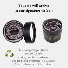 Load image into Gallery viewer, Borromeo - Printed Madder Silk Tie - Navy