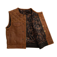 Load image into Gallery viewer, Timber Men's motorcycle leather vest (limited edition)