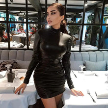 Load image into Gallery viewer, Timeless Elegance Leather Dress