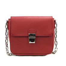 Load image into Gallery viewer, Compact Leather Crossbody Handbag - Cabernet