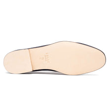 Load image into Gallery viewer, 16-672-NVY Tippa Suede & Calfskin Penny Loafers Navy