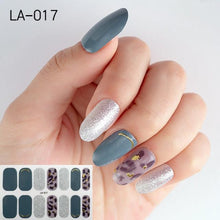 Load image into Gallery viewer, Toe Nail Sticker Wraps Adhesive Decals Toenail Polish Strips DIY Pedicure Foot Decals Manicure Strips Decals Full Wraps Women Glitter Toenail Nail Polish Strips Decals Full Wraps Self Adhesive Toe Nail Tip Full Toe Nail Wraps Feet Decorations