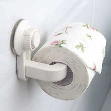 Load image into Gallery viewer, Toilet Paper Holder Super Storage Suction Cup Wall Mount Removable Rack Suction Cup Toilet Paper Holder Wall Mount Plastic Tissue Roll Dispenser For Bathroom And Kitchen