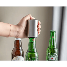 Load image into Gallery viewer, Automatic Beer Bottle Opener Magnet Beer Opener Stainless Steel Push Down Opener Wine Beer Soda Cap Opener Kitchen Accessories
