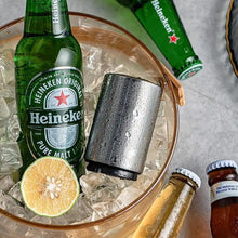 Load image into Gallery viewer, Automatic Beer Bottle Opener Magnet Beer Opener Stainless Steel Push Down Opener Wine Beer Soda Cap Opener Kitchen Accessories