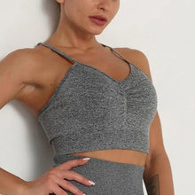 Load image into Gallery viewer, Push Up Sports Tops Fitness For Women And Girls Sport Female Sport Gym Top Padded Gym Brassiere Sports
