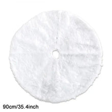 Load image into Gallery viewer, White Christmas Tree Skirt Plush Faux Fur Xmas Tree Carpet Merry Christmas Tree Decorations Ornament New Year Home Decor